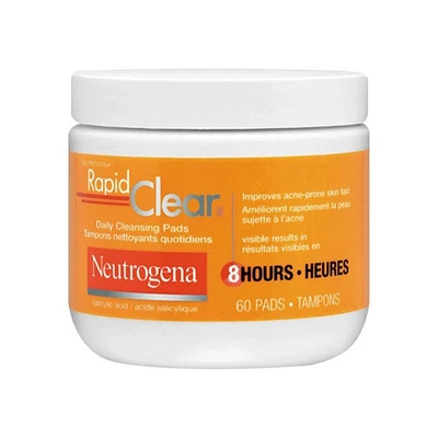 Neutrogena Rapid Clear Daily Cleansing Pads - 60's