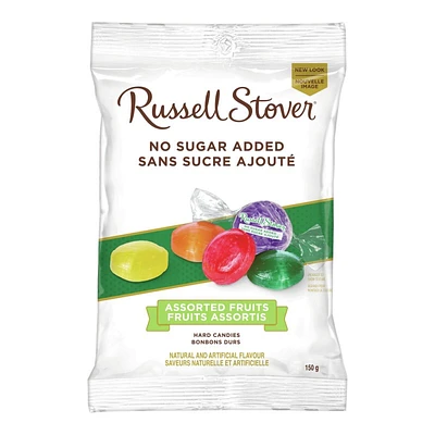 Russel Stover No Sugar Added Hard Candies - Assorted Fruits - 150g