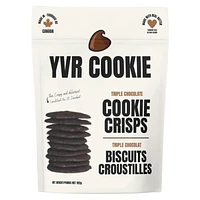 YVR COOKIE's Cookie Crisps - Triple Chocolate Biscuits - 192g