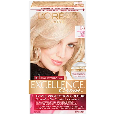 L'Oreal Excellence Creme - B3 Light Golden Blonde