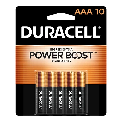 Duracell Coppertop AAA Alkaline Batteries - 10 pack