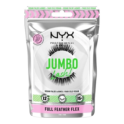 NYX Professional Makeup Jumbo Lash! False Eyelashes - Full Feather Flex - 1 pair