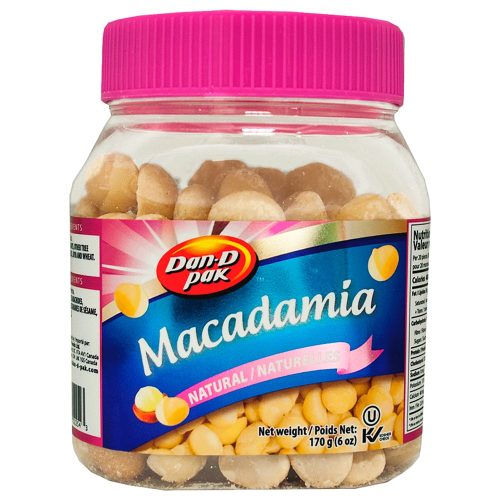 Dan-D-Pak Macadamia Nuts - Natural - 170g