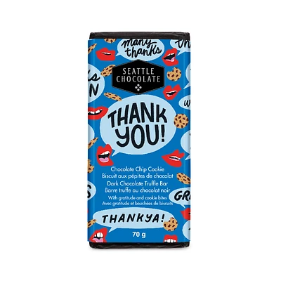 Seattle Chocolate Truffle Bar - Thank You - 70g