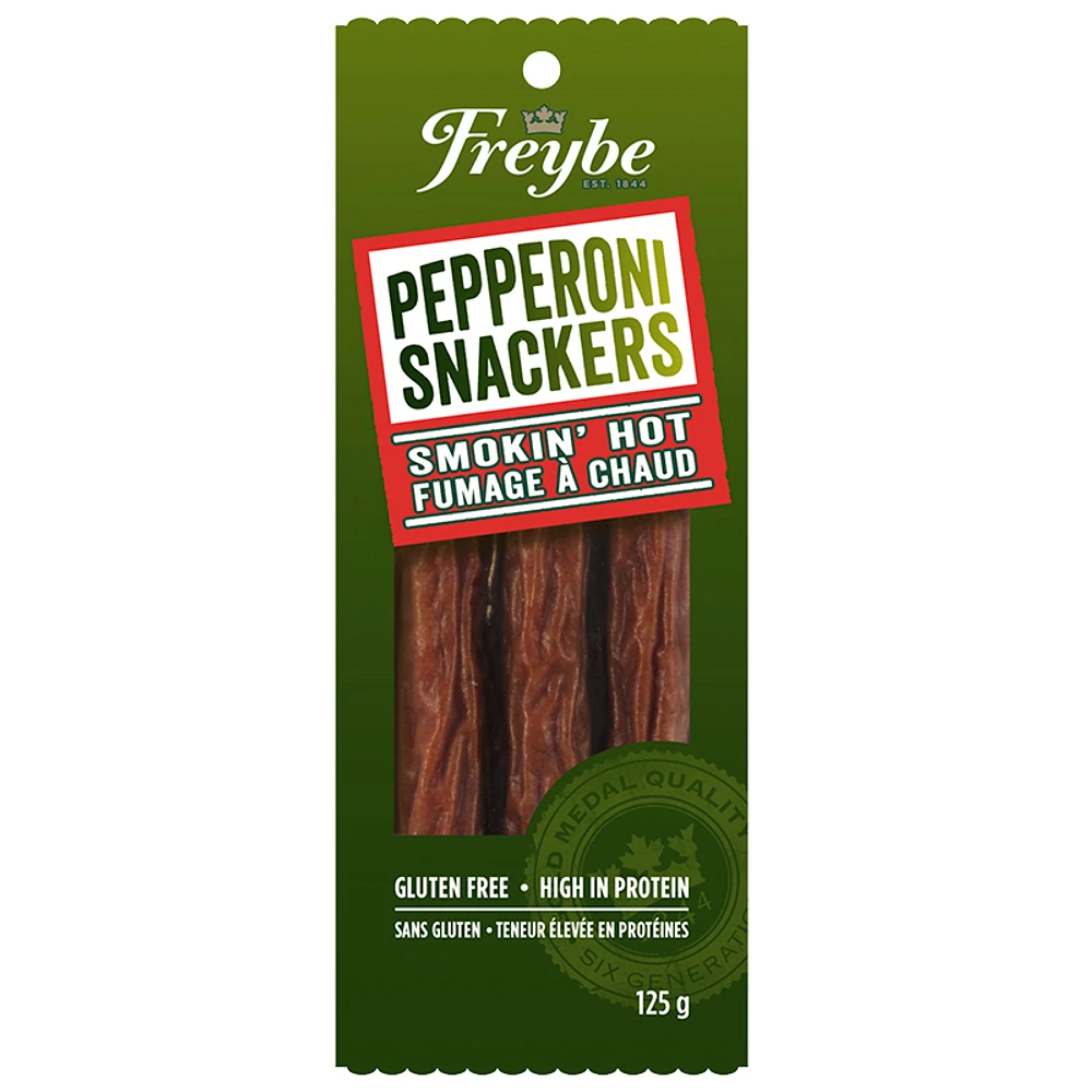 Freybe Pepperoni Snackers - Smokin' Hot - 125g