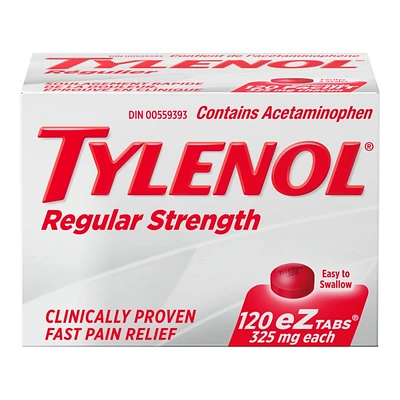 Tylenol* Regular Strength Acetaminophen eZ Tabs - 325mg - 120's� �