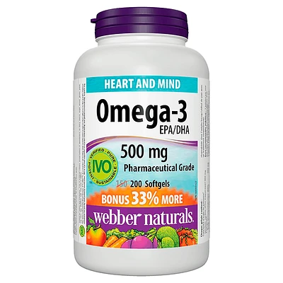 Webber Naturals Omega-3 - 500mg - 200s