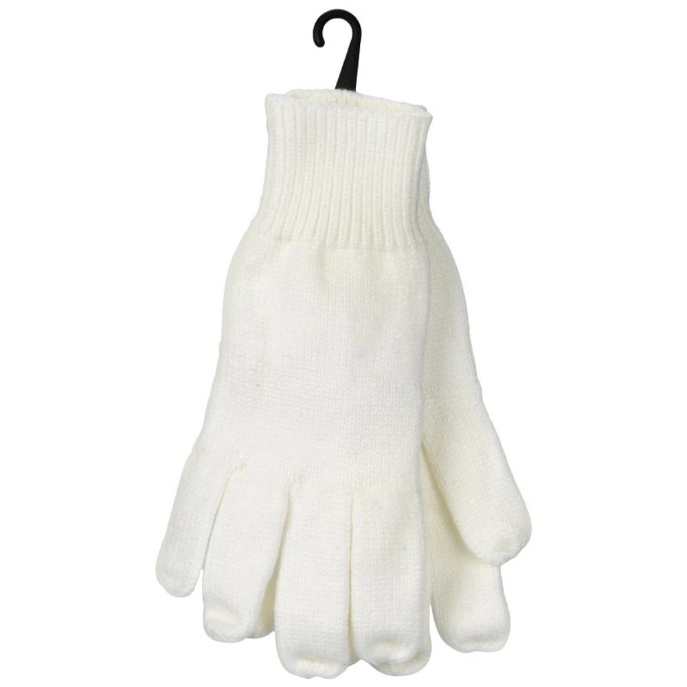 Di Firenze Solid Knit Glove - Ivory