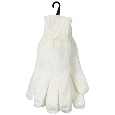 Di Firenze Solid Knit Glove - Ivory