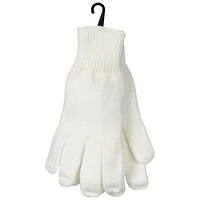 Di Firenze Solid Knit Glove - Ivory