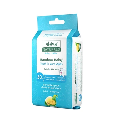 Bamboo Baby Tooth 'n' Gum Wipes - 30's