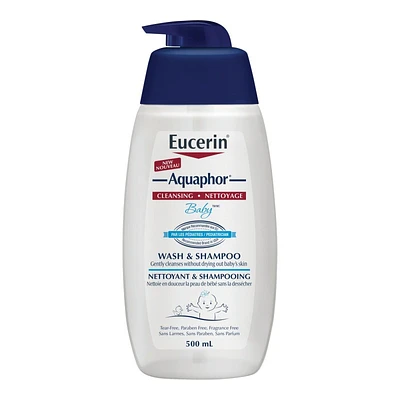Eucerin Aquaphor Baby Body Wash & Shampoo - 500ml