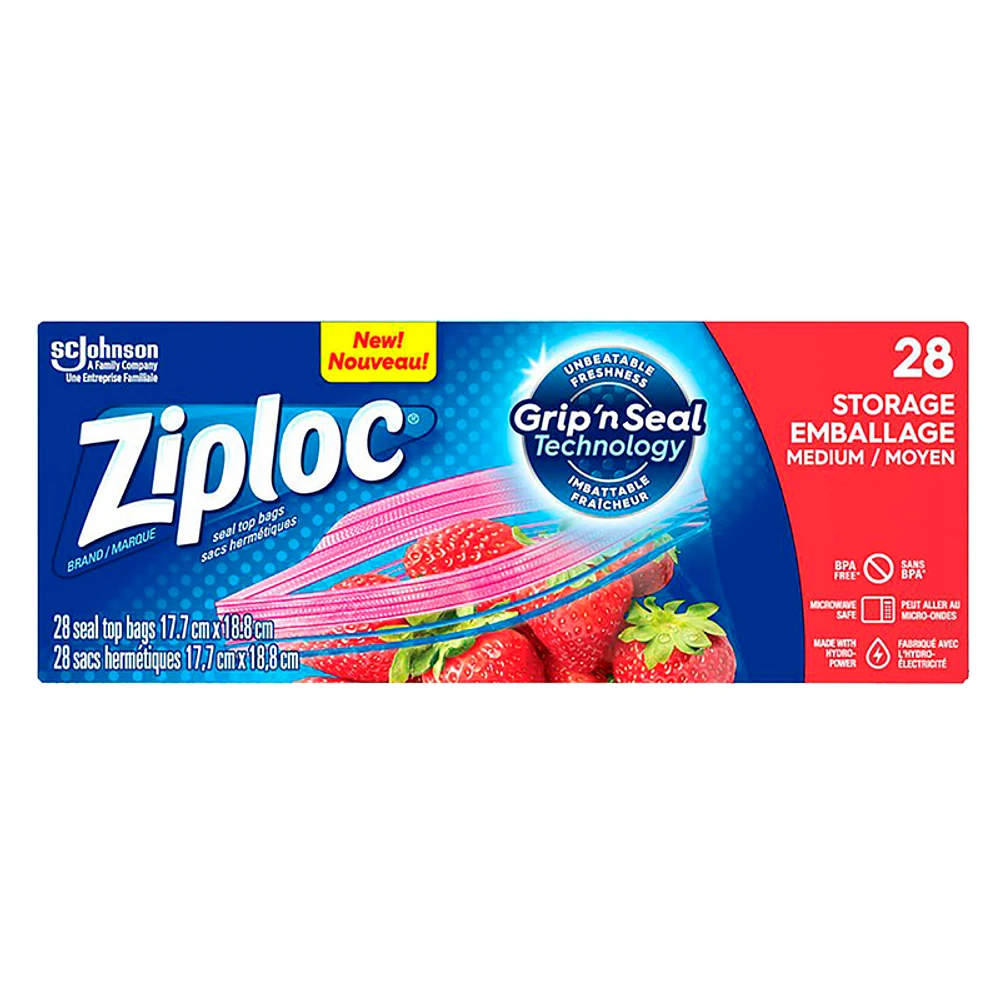 Ziploc Storage Bags - Regular - 28s