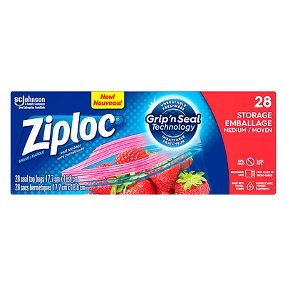 Ziploc Storage Bags - Regular - 28s