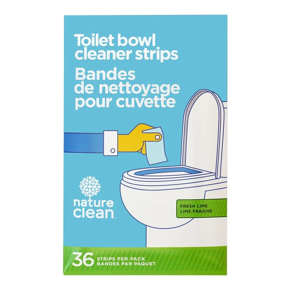 Nature Clean Toilet Bowl Cleaner Strips - Fresh Lime - 36's