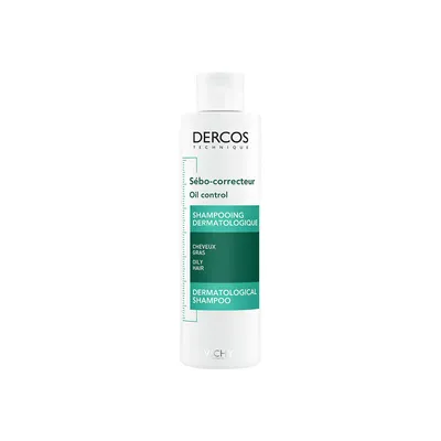 Vichy Dercos Oil Control Dermatalogical Shampoo - 200ml