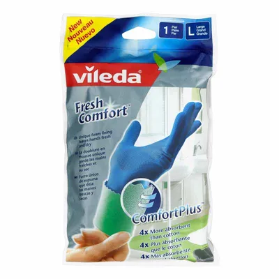 Vileda Fresh Comfort Household Gloves - Large