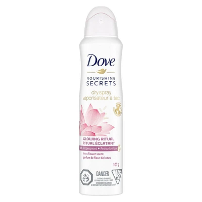 Dove Nourishing Secrets Dry Spray Glowing Ritual Antiperspirant - Lotus Flower - 107g