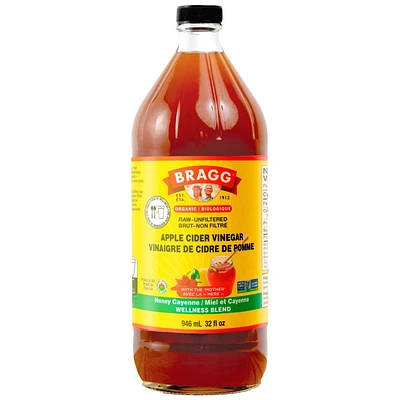 Bragg Organic Apple Cider Vinegar Honey Cayenne - 946ml