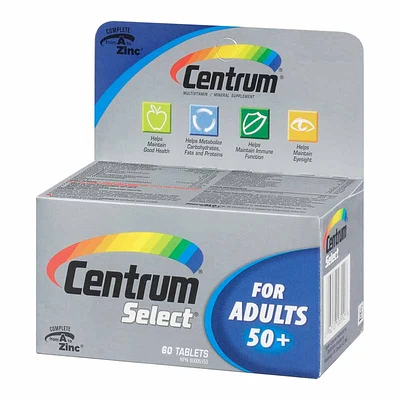 Centrum Select Adults 50+ Multivitamin/Mineral Supplement - 60's