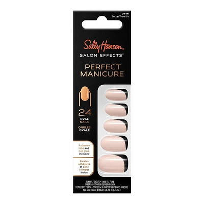 Sally Hansen Salon Effects Perfect Manicure False Nails Kit - Oval - Swoop There It Is (141) - 24's