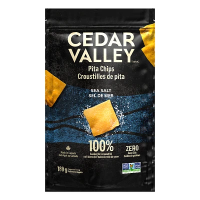 Cedar Valley Pita Chips - Sea Salt - 180g