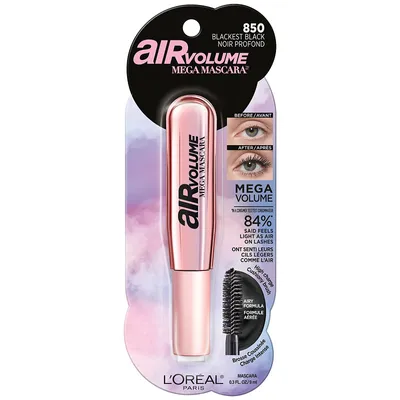 L'Oreal Air Volume Mega Mascara - Blackest Black