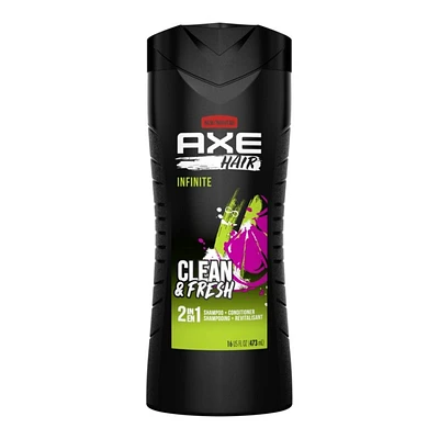 AXE Infinite Hair Clean & Fresh 2 in 1 Shampoo/Conditioner - 473ml