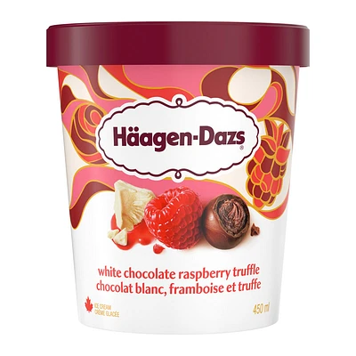Haagen-Dazs Ice Cream - White Chocolate Raspberry truffle - 450ml