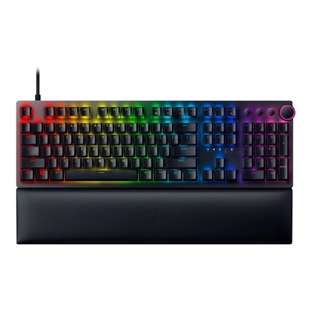 Razer Huntsman V2 Gaming Keyboard - Clicky Optical Purple Switch - 810056143053