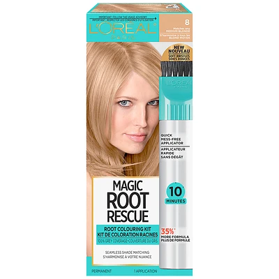 L'Oreal Magic Root Rescue Root Colouring Kit - 8 Medium Blond