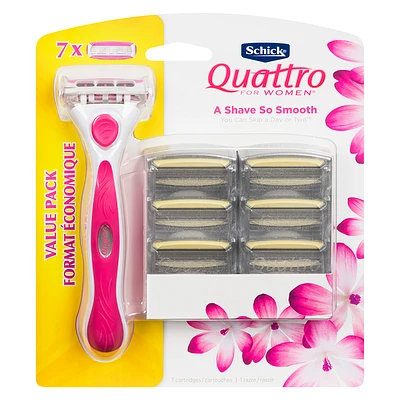 Schick Quattro for Women Value Pack