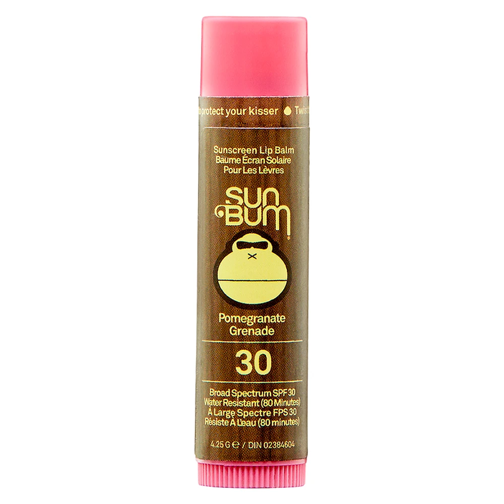 Sun Bum Sunscreen Lip Balm SPF 30 - Pomegranate - 4.25g