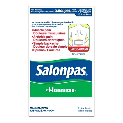 Salonpas Original Large Pain Relief Patch - 4 pack
