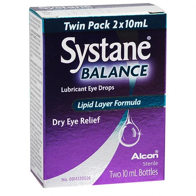 Systane Balance Lubricant Eye Drops - 2 x 10ml