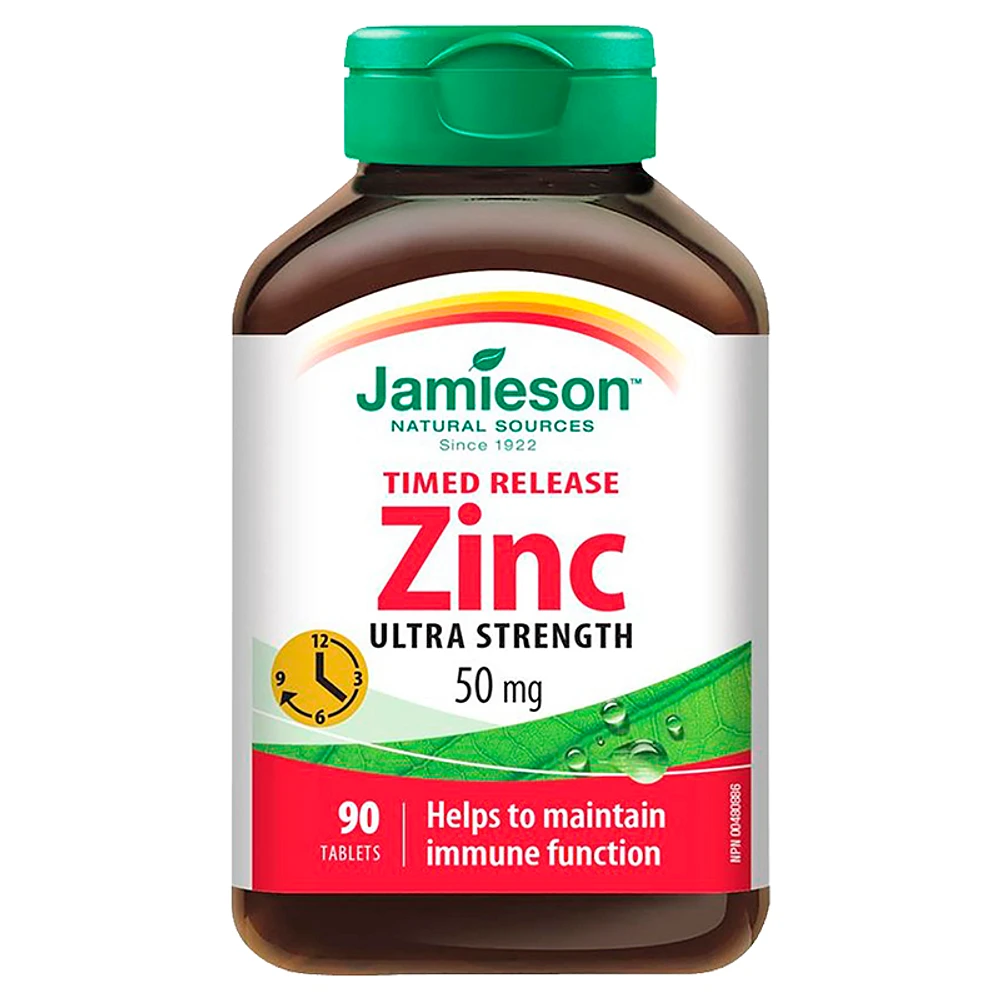 Jamieson Timed Release Ultra Strength Zinc Tablets - 50mg - 90s