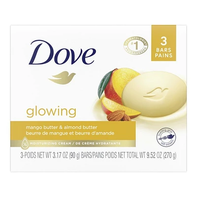 Dove Purely Pampering Beauty Bar - Mango Butter - 3 x 106g