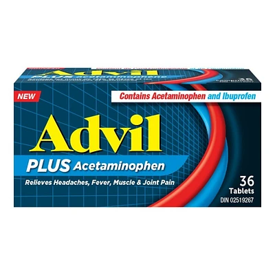 Advil PLUS Acetaminophen Tablets - 36's