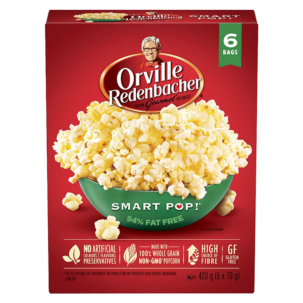 Orville Microwave Smart Pop - 6 Pack / Pop Up Bowl