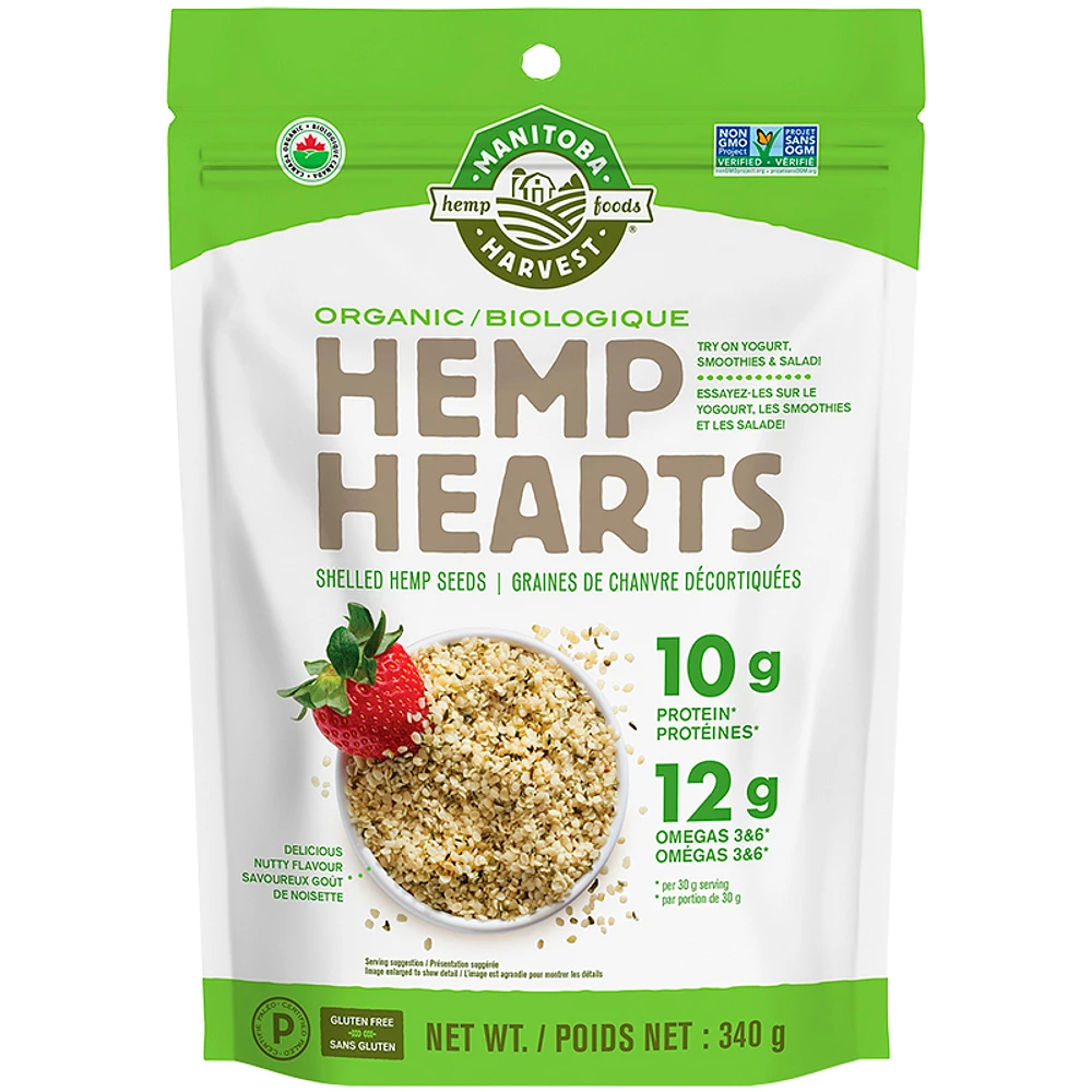 Manitoba Organic Hemp Hearts - 340g