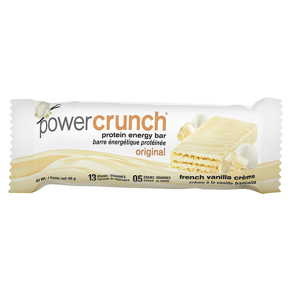 Power Crunch Protein Energy Bar - French Vanilla Creme - 40g