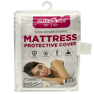 Mattress Queen Size Non-Woven Fabric Protective Cover - 60x80 Inch