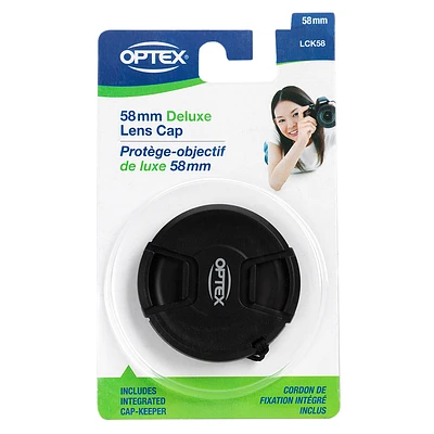 Optex Deluxe Lens Cap with Cap Keeper - 58mm - LCK58
