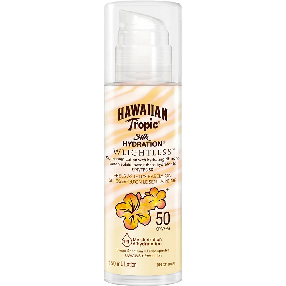 Hawaiian Tropic Silk Hydration Weightless Sunscreen Lotion - SPF50 - 150ml