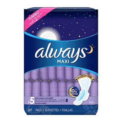 Always Maxi Extra Heavy Overnight - Size 5 - 27s