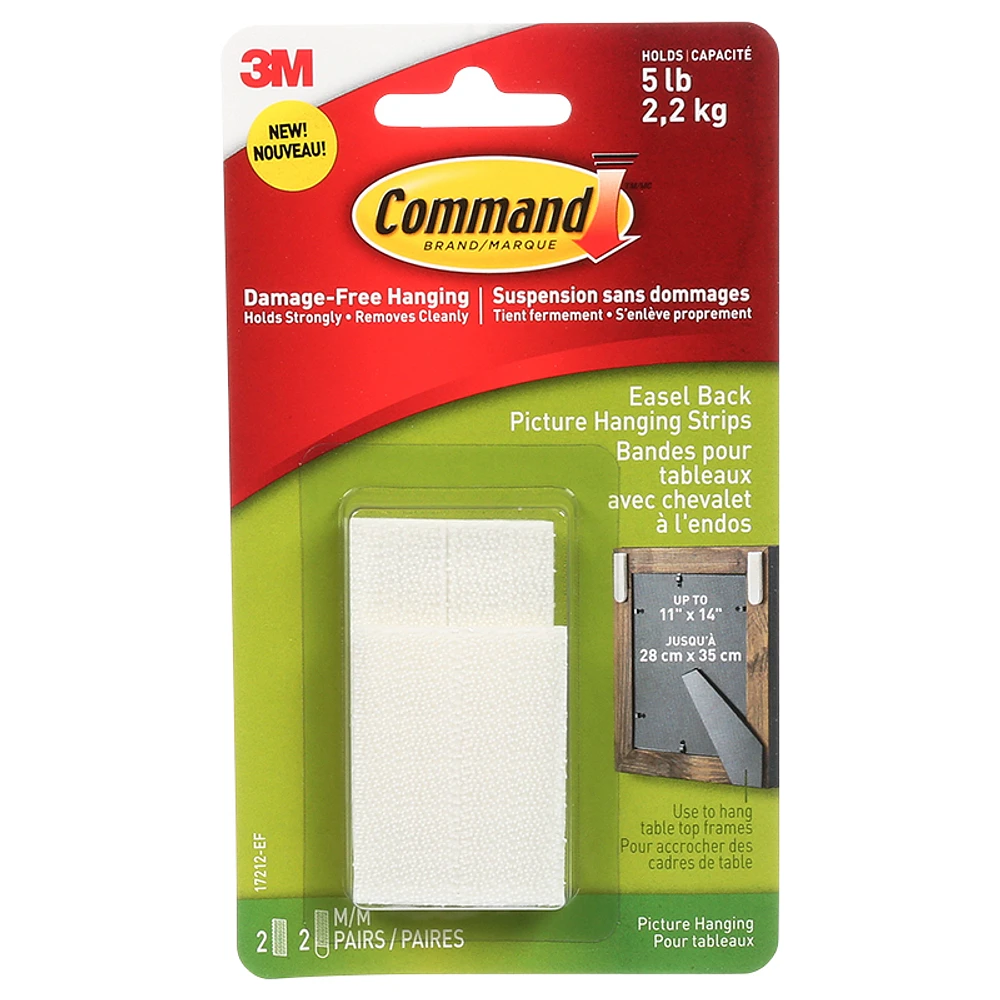 Command Easel Back Picture Hanging Strips - 1 set