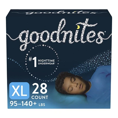 Goodnites Boys Nighttime Bedwetting Underwear - XL - 28 Count