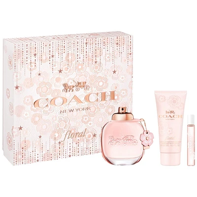 Coach Floral Eau De Parfum Gift Set - 3pce