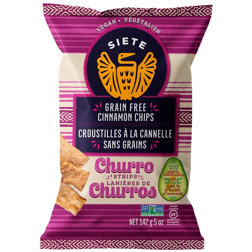 Siete Grain Free Churro Strips Chips - 142g