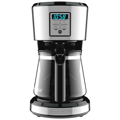 Black & Decker Programmable 12 Cup Coffee Maker - Black/Stainless - CM1231SC